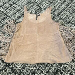 Joes jeans ￼ suede Fringe top